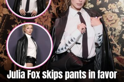 On Wednesday night, Julia Fox, 35, forwent bottoms for Vanity Fair’s Young Hollywood party, taking to the red carpet in black lace underwear.