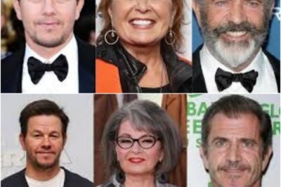 Shocking Alliance: Roseanne Barr, Mark Wahlberg, and Mel Gibson Take on Hollywood with “Anti-Woke” Studio Launch!