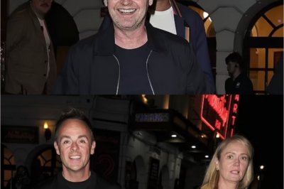 SURPRISING: Ant & Dec’s “hidden dual meeting” in London sparks rumors of “twin baby announcements”—the theater image causes speculation.