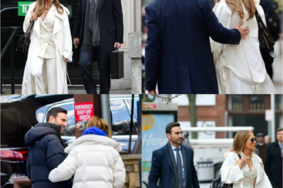 Jennifer Lopez addresses speculation about her relationship with Brett Goldstein while filming in Los Angeles, causing excitement among fans.