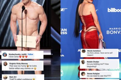 John Cena being n-de at the Oscars was honored, Katy Perry wearing extremely normal clothes was criticized as disgusting