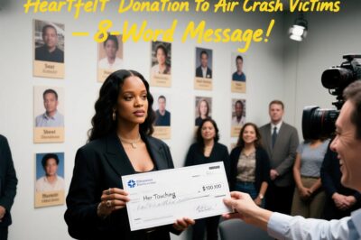 “Rihanna’s Heartfelt $100M Donation to Plane Crash Victims – See Her Touching 8-Word Message!