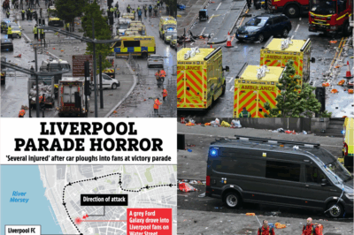 “NOT AGAIN!” Manchester Arena Hero MOWN DOWN as Car RAMS Liverpool Victory Parade—Heart-Stopping New Trauma Caught on Camera!